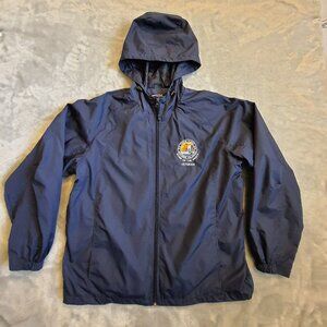 Port Authority WW2 Honor Flight Windbreaker Jacket Large Blue Veteran Military